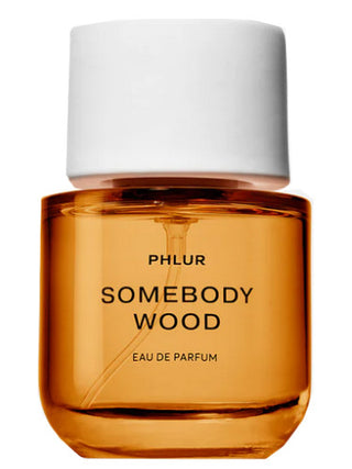 Unisex Somebody Wood Phlur Perfume for Women and Men - Fragrance Bottle on White Background