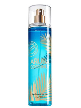 Aruba Coconut Bath & Body Works womens perfume - tropical fragrance bottle on white background