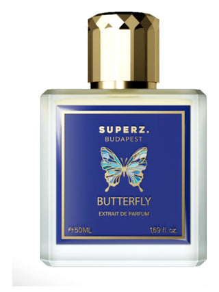 Butterfly Superz womens perfume - elegant fragrance bottle on white background