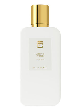 WHITE ROSE Toni Cabal Perfume for Women and Men - Luxury Fragrance Bottle on White Background