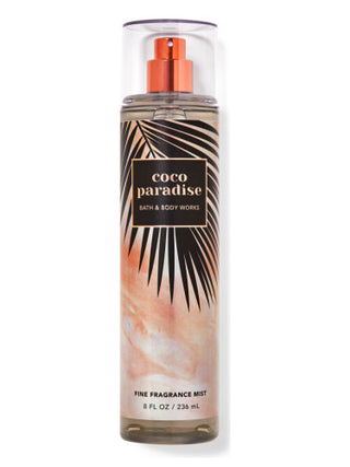 Womens Coco Paradise Bath & Body Works perfume bottle in elegant design