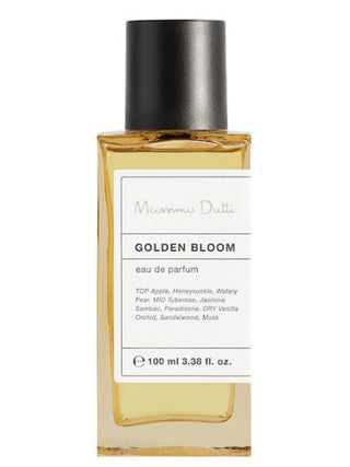 Golden Bloom Massimo Dutti perfume for women and men - elegant fragrance in a sleek bottle