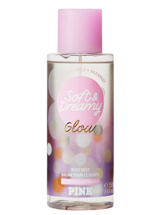 Soft & Dreamy Glow Victorias Secret Womens Perfume - Elegant fragrance bottle on white background