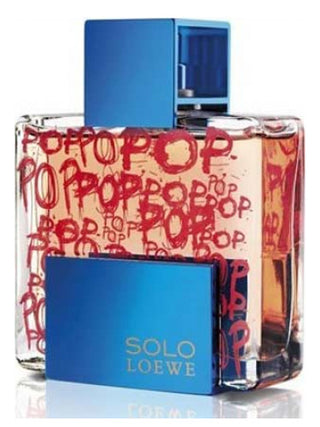 Mens Solo Loewe Pop Loewe Perfume - Elegant fragrance bottle on white background