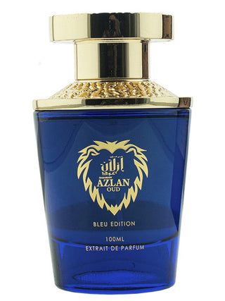 Azlan Oud Blue Edition Al Haramain Perfumes for Women and Men - Exquisite fragrance bottle on a white background