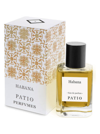 Unisex Habana Patio Perfume for Women and Men - Fragrance Bottle on White Background