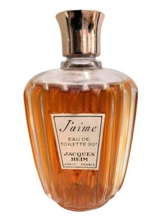 JAime Jacques Heim Womens Perfume - Elegant floral fragrance bottle on white background