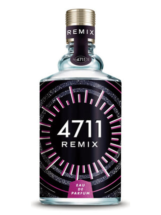 4711 Remix Electric Night 4711 Womens Perfume - Fragrance Bottle on Black Background