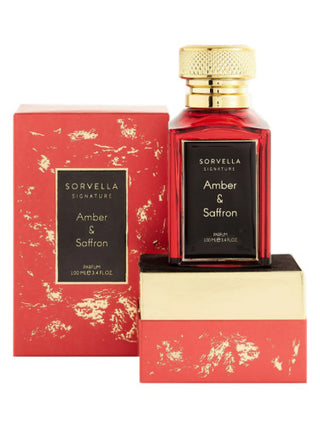 Amber & Saffron Sorvella Perfume for Women and Men - Exquisite Fragrance Bottle - Unisex Scent - Perfume Image