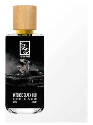 The best SEO image alt text for the perfume image would be: Intense Black Oud Perfume by The Dua Brand for Women and Men - Buy Online Now!