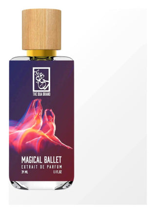 Magical Ballet The Dua Brand womens perfume - Elegant fragrance bottle on white background