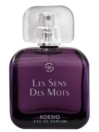 Les Sens des Mots Koesio Womens Perfume - Elegant floral fragrance bottle on white background