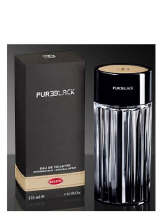 Pureblack Bugatti mens perfume - luxurious fragrance in a sleek black bottle