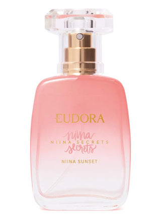 Niina Secrets Sunset Eudora Womens Perfume - Elegant fragrance bottle on white background