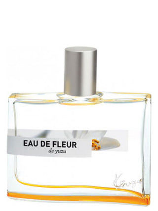 Kenzo Eau de Fleur de Yuzu Womens Perfume - Elegant fragrance bottle on white background