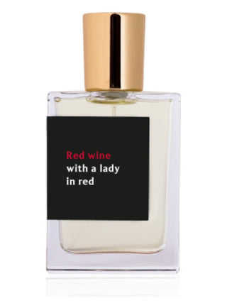 Red Wine with Lady In Red Parfum for Women and Men - Luxurious Unisex Fragrance Bottle