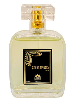 Striped Sacratu Mens Perfume - Captivating Fragrance in Elegant Bottle