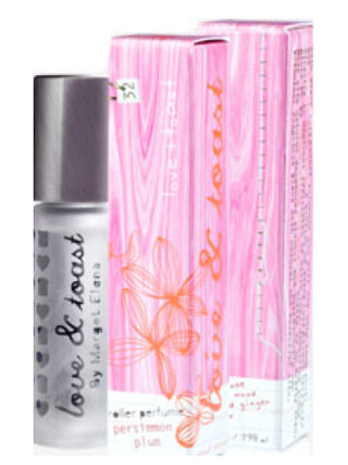 Persimmon Plum Love & Toast Perfume for Women - Elegant fragrance bottle with floral design