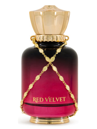 Red Velvet MAISON ASRAR Womens Perfume - Elegant red bottle with gold accents, luxurious fragrance - Buy now at [Brand Name] for a captivating scent experience