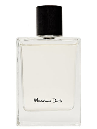 1985 Eau de Parfum Massimo Dutti for men - Exquisite mens perfume bottle on white background