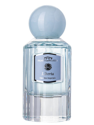 Liberta Palazzo della Bellezza womens perfume - Elegant fragrance bottle on white background