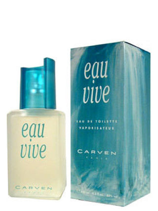 Eau Vive Carven Womens Perfume - Elegant fragrance bottle with floral design