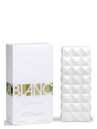 White S.T. Dupont Blanc perfume for women - elegant fragrance in a sleek bottle