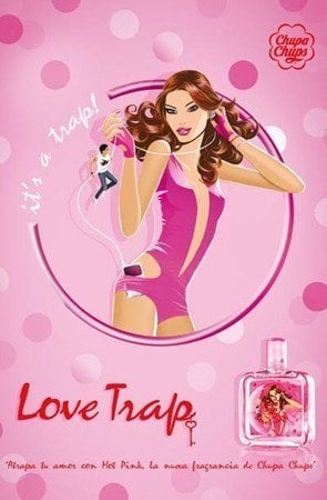 Love Trap Hot Pink Chupa Chups Perfume for Women - Elegant Floral Fragrance in Pink Bottle