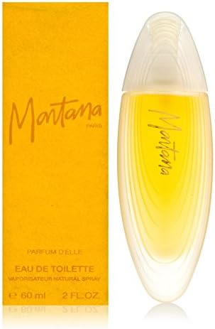 Parfum dElle 2 Montana for Women - Elegant floral perfume bottle on white background