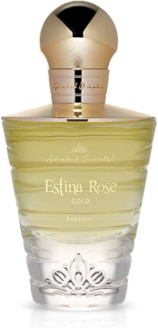 ESTINA ROSE GOLD Alrehab Oriental Perfume for Women - Elegant Fragrance Bottle on White Background