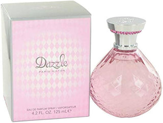 Paris Hilton Dazzle Perfume for Women - Elegant fragrance bottle on white background