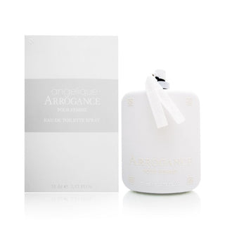 Angelique Arrogance Arrogance Womens Perfume - Elegant fragrance bottle on white background