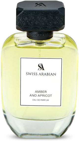 Amber and Apricot Swiss Arabian Perfume for Women - Elegant fragrance bottle on white background