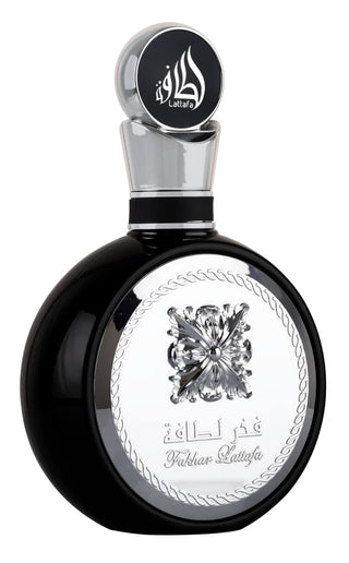 Sure! The best SEO image alt text for the perfume image of Fakhar Black Lattafa Perfumes for men would be: Fakhar Black Lattafa Perfumes for Men - Best Fragrance for Men 2021