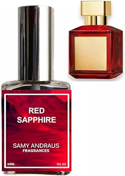 Red Sapphire Samy Andraus Fragrances for Women and Men - Luxurious Perfume Bottle