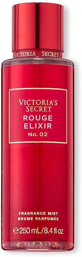 Rouge Elixir No. 02 Victorias Secret Womens Perfume - Elegant fragrance bottle on white background