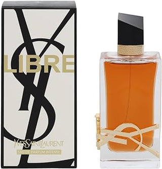 Libre Intense Yves Saint Laurent Womens Perfume - Elegant fragrance bottle in gold and black packaging - Buy now for a captivating scent experience