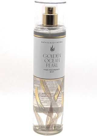 Golden Ocean Pearl Bath & Body Works womens perfume - luxurious fragrance bottle on white background