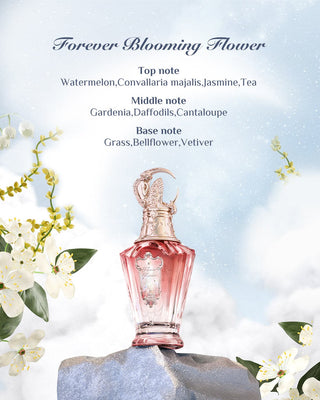 Forever Blooming Flower Flower Knows perfume for women - Floral fragrance bottle on white background