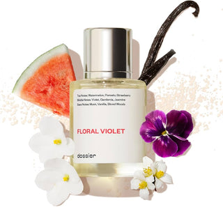 Floral Violet Dossier Perfume for Women and Men - Exquisite Fragrance Bottle Image