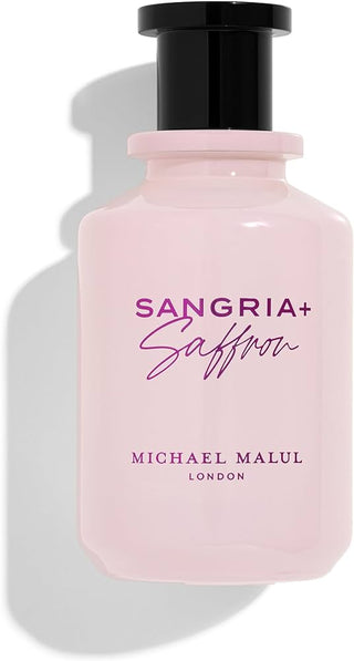 Michael Malul London Sangria + Saffron Perfume for Women and Men - Elegant Fragrance Bottle on White Background