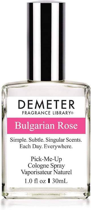 Demeter Bulgarian Rose Fragrance for Women - Elegant floral perfume bottle on white background