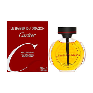 Le Baiser Du Dragon Parfum Cartier for Women - Elegant fragrance bottle against white background