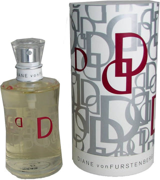 Designer D Diane von Furstenberg perfume for women - Elegant fragrance bottle on white background