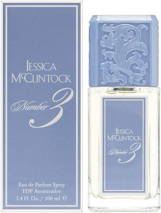 Jessica McClintock Number 3 perfume for women - elegant bottle design with floral fragrance, best for special occasions. Buy now for a luxurious scent experience!