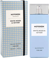 White Wood & Vetiver Notebook for women and men