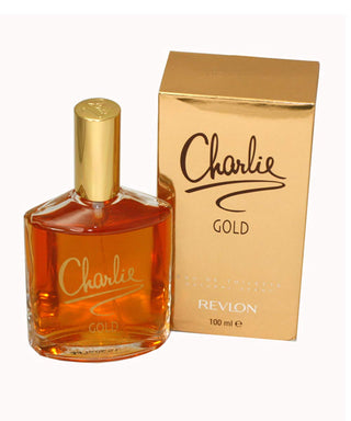 Charlie Gold Revlon womens perfume bottle, elegant fragrance, buy online