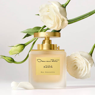 Alibi Eau Sensuelle Oscar de la Renta for Women - Exquisite floral fragrance in elegant bottle on white background