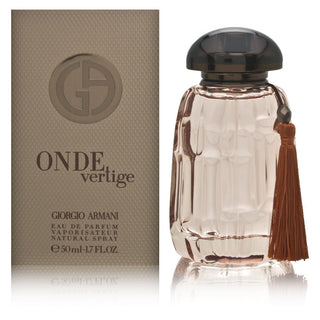 Onde Vertige Giorgio Armani for Women Perfume - Elegant fragrance bottle on white background