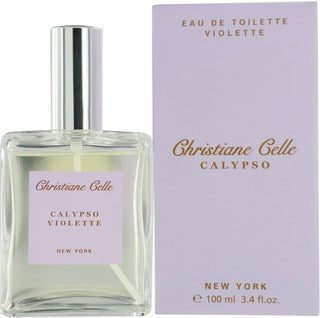 Calypso Violette Calypso Christiane Celle perfume for women - elegant fragrance bottle on white background